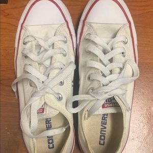 White Low Tops Converse